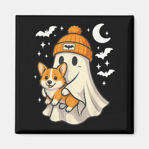 Ghost Pembroke Welsh Corgi Dog Lover Halloween Men Magnet