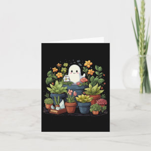 Ghost Pflanze Lady Halloween Ghosting Pflanze Karte