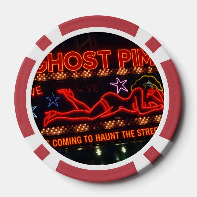 Ghost Pimp Classic Spielkarten Pokerchips (Rückseite)