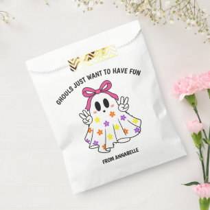 Ghost Pink Ghouls Woll haben Spaß Halloween Geschenktütchen