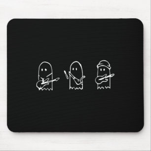 Ghost Playing Gitarre Lazy Halloween Kostüm Spaß M Mousepad