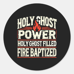 Ghost Power Christlich Faith Runder Aufkleber