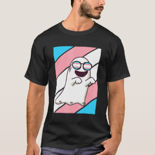 Ghost Pride Transgender Flag LGBTQ Stolz Alleinsto T-Shirt