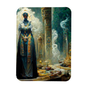 Ghost Priestess Fantasy Magnet