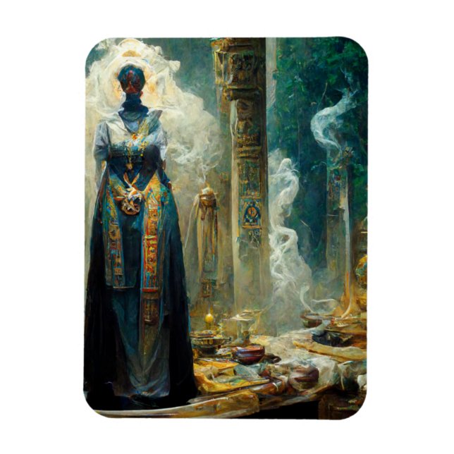 Ghost Priestess Fantasy Magnet (Vertikal)