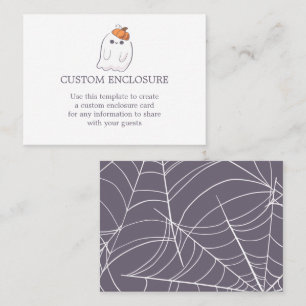 Ghost Pumpkin Custom Enclosure Card Visitenkarte