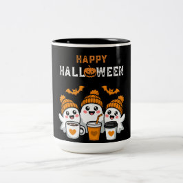 Ghost Pumpkin Halloween Zweifarbige Tasse
