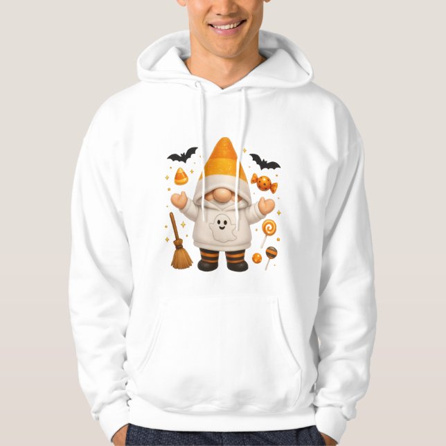 Ghost Pumpkin Hoodie: Halloween Sweater Hoodie (Vorderseite)