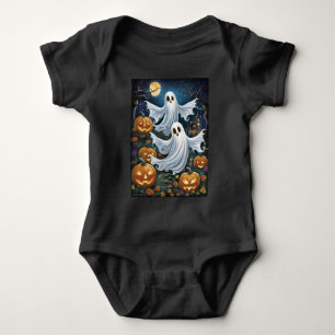 Ghost Pumpkins Niedlich Halloween Baby Strampler