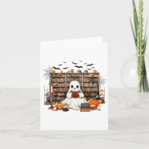Ghost Reading Books Booker Halloween-Kosten für Le Karte