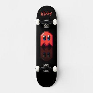 ghost Red Black Name Fan Art Pac-Man Skateboard