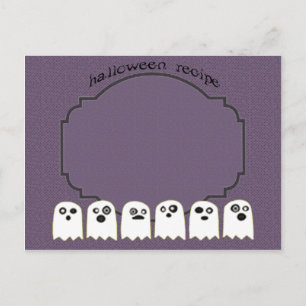 Ghost-Rezeptkarte Postkarte