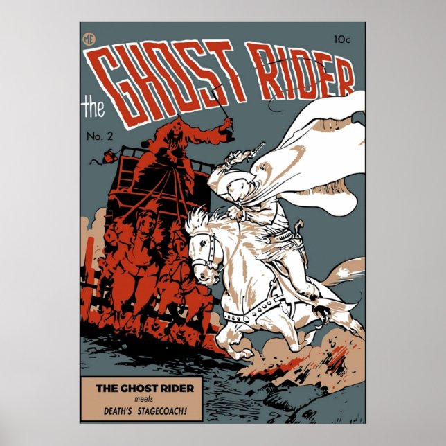 Ghost Rider Comic Cover Poster (Vorne)
