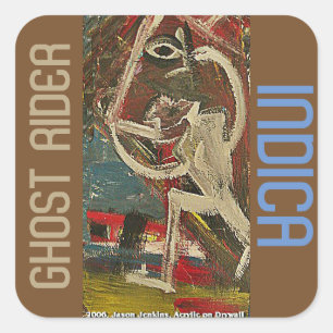 GHOST RIDER INDICA QUADRATISCHER AUFKLEBER