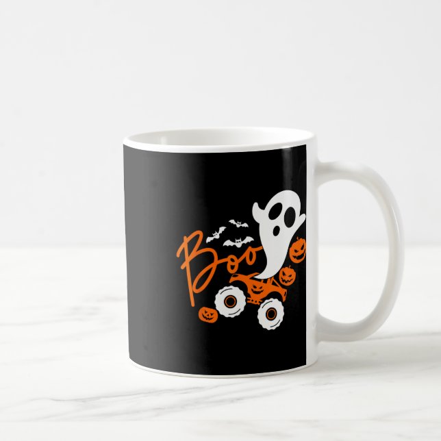 Ghost Rider Truck Monster Halloween Pumpkin Kaffeetasse (Rechts)