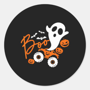 Ghost Rider Truck Monster Halloween Pumpkin Runder Aufkleber