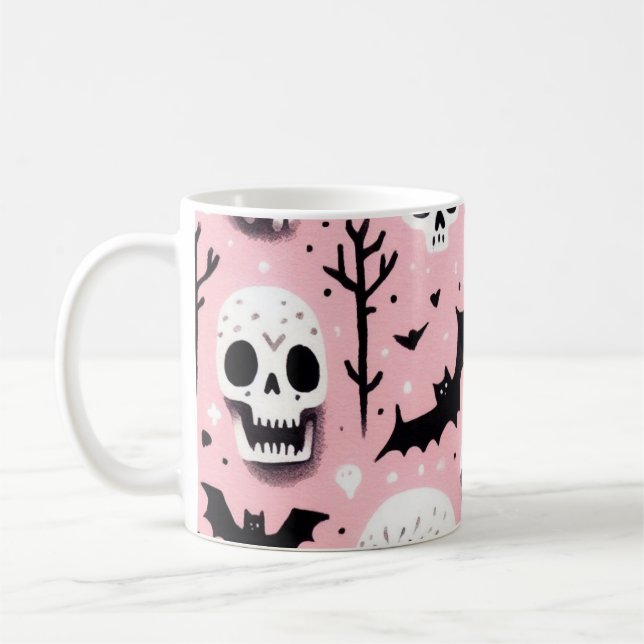 Ghost rosa Helloween Wrapping Paper Sheets Kaffeetasse (Links)