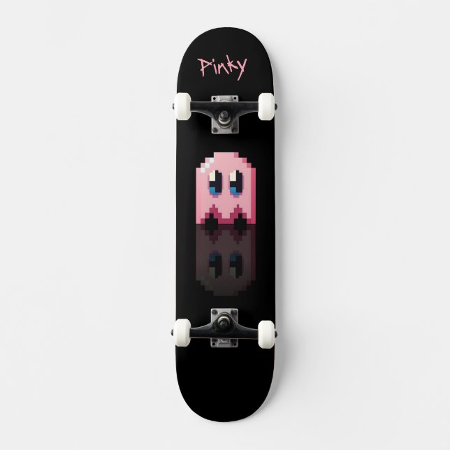 Ghost Rose Black Name Fan Art Pac-Man Skateboard (Vorderseite)