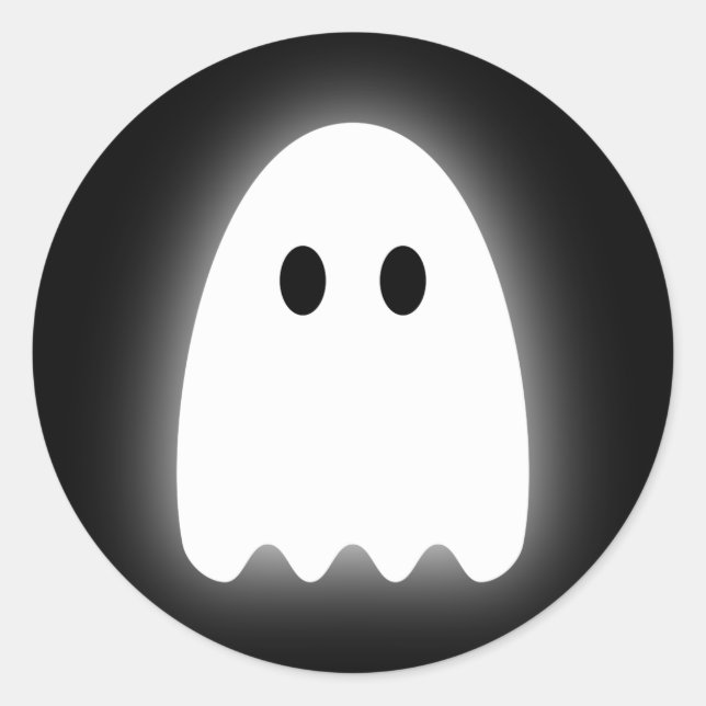 Ghost Runder Aufkleber (Vorderseite)