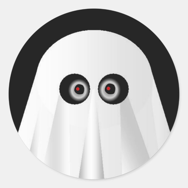 Ghost Runder Aufkleber (Vorderseite)
