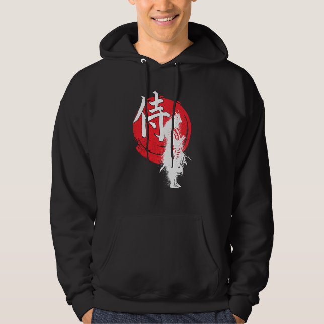 Ghost Samurai Kriegerweg des Bushido Samurai Hoodie (Vorderseite)