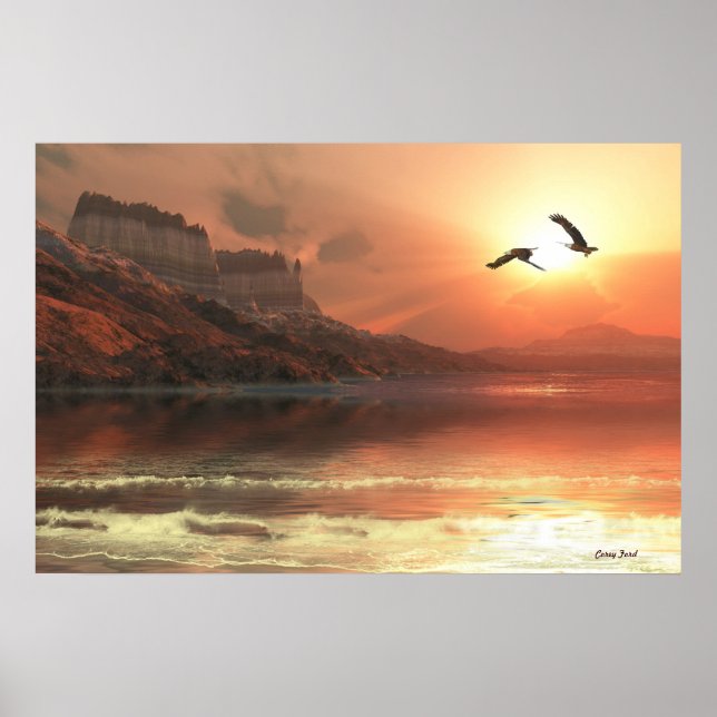 Ghost Seascape Print Poster (Vorne)