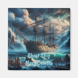 Ghost Ship Mary Celeste Haunting Maritime Mystery Magnet