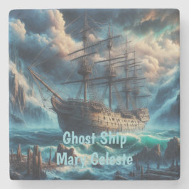 Ghost Ship Mary Celeste Haunting Maritime Mystery Steinuntersetzer