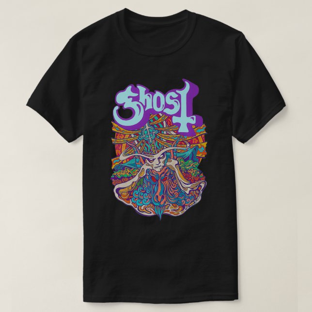 Ghost Sieben Zoll Satan Panik Premium  T-Shirt (Design vorne)
