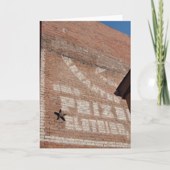 Ghost Sign in Brighton, Iowa Karte (Vorderseite)