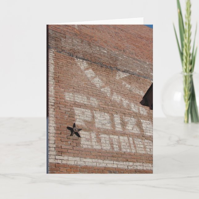 Ghost Sign in Brighton, Iowa Karte (Vorderseite)