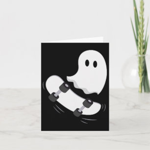 Ghost Skateboard Lazy Halloween Kostüm Spaß Skateb Karte
