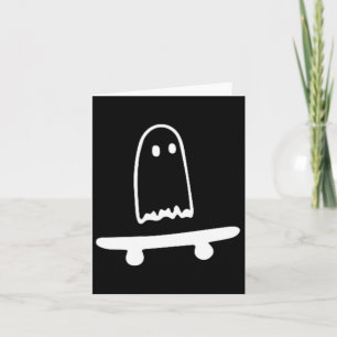Ghost Skateboard Lazy Halloween Kostüm Spaß Skateb Karte
