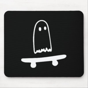 Ghost Skateboard Lazy Halloween Kostüm Spaß Skateb Mousepad