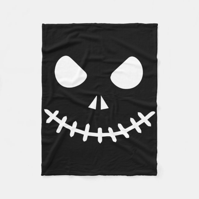 Ghost Skeleton Halloween Fleecedecke (Vorderseite)