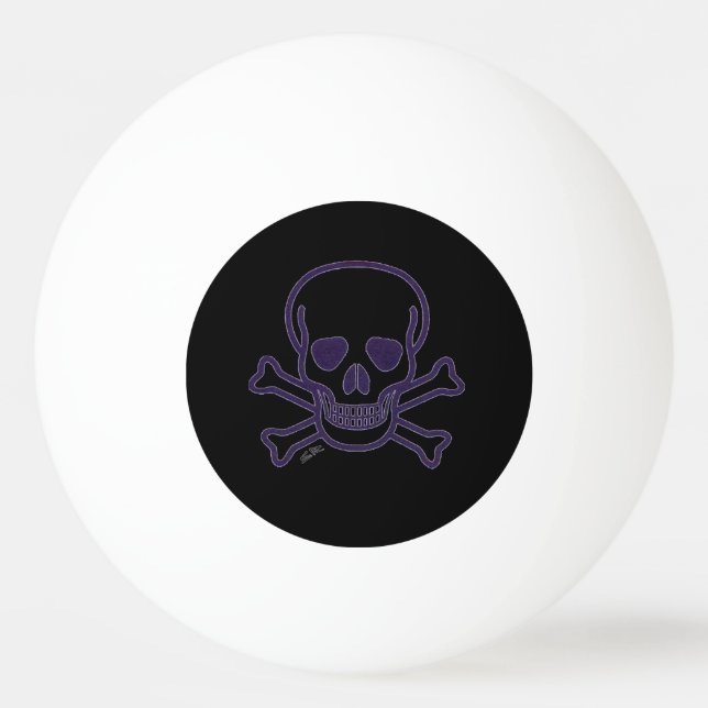 Ghost Skull 1 Stern Tischtennisball (Vorderseite)