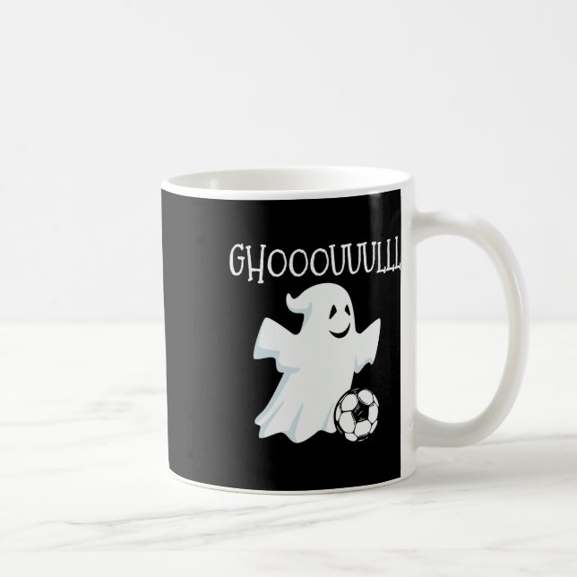 Ghost Soccer Halloween Kaffeetasse (Rechts)