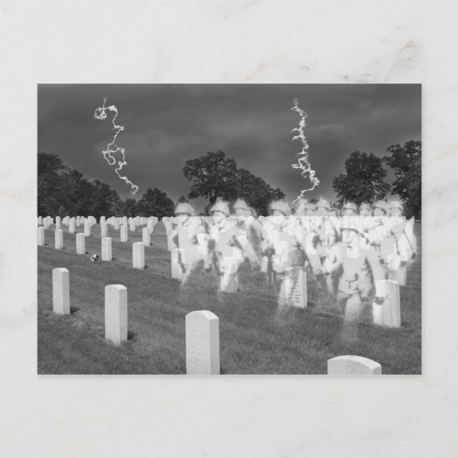 Ghost Soldiers bei Jefferson Baracks Postkarte (Vorderseite)