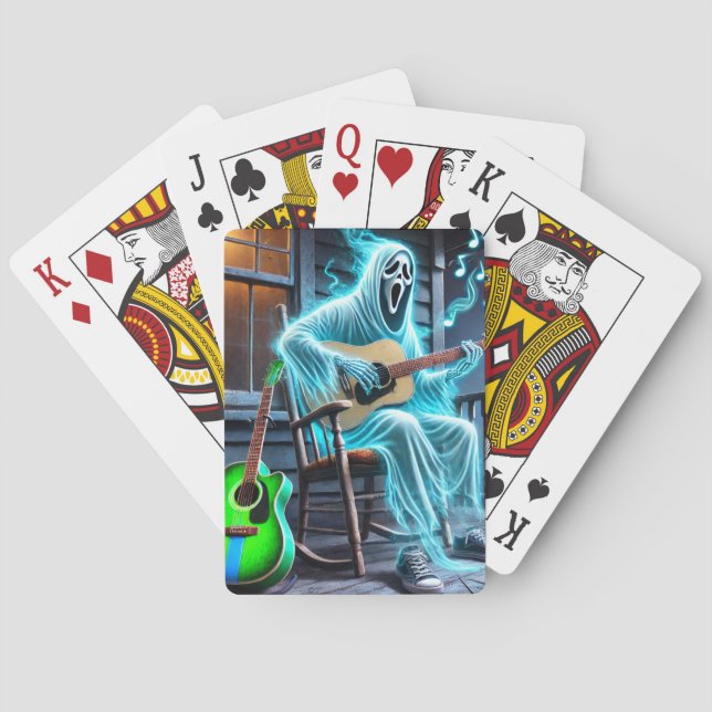 Ghost spielt Gitarre Spielkarten (Rückseite)