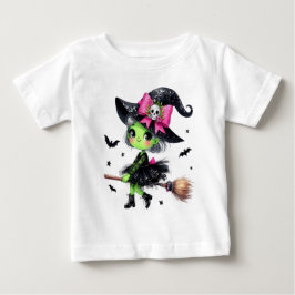 Ghost Spooky Mama Retro Halloween Vintages Design Baby T-shirt
