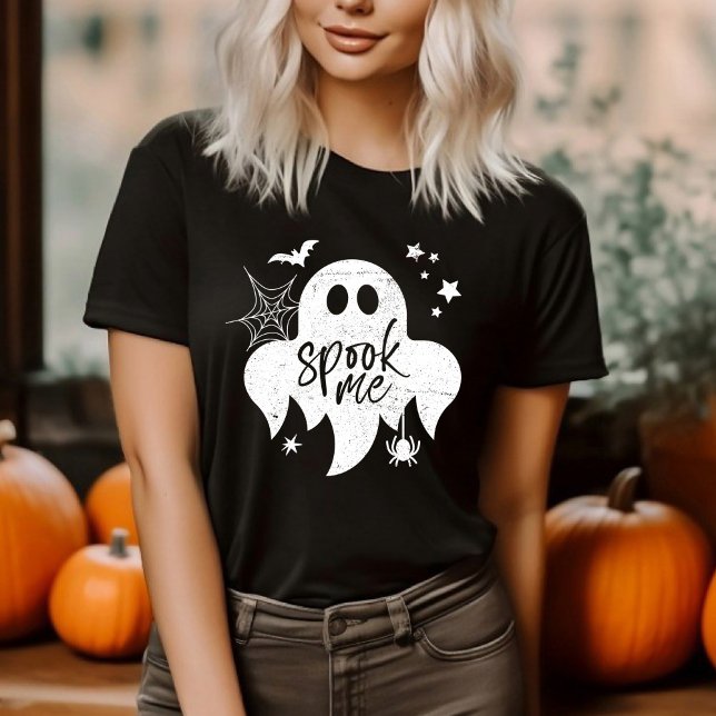 Ghost sprach mich Halloween Tri-Blend Shirt (Von Creator hochgeladen)