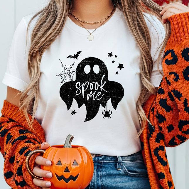 Ghost sprach mich Halloween Tri-Blend Shirt (Von Creator hochgeladen)