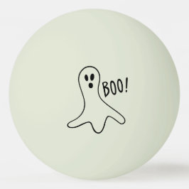 Ghost Sprichwort Boo Black Kontur auf Glow-in-the- Tischtennisball