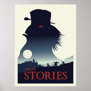 Ghost Stories Board Game Minimalistische Travel St Poster