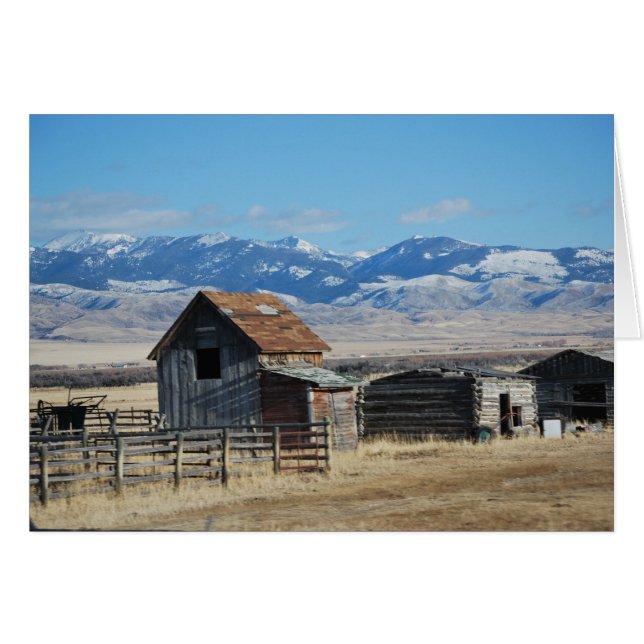 Ghost Town Mountain Scene Snow (Vorderseite (Horizontal))