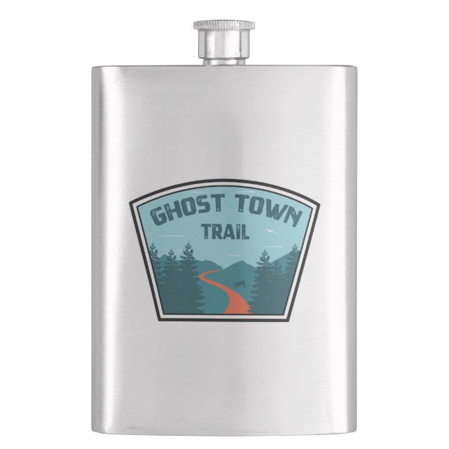 Ghost Town Trail Pennsylvania Flachmann (Vorderseite)