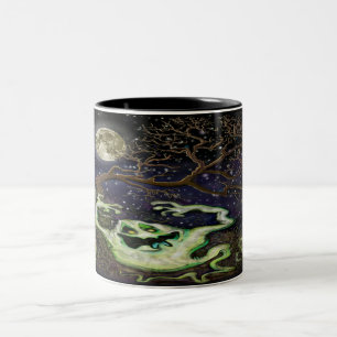 Ghost Tree Zwei-Tone-Kaffee-Tasse Zweifarbige Tasse