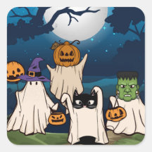 Ghost Trick-oder-Treaters Sticker, Blatt von 20