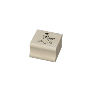Ghost und Black Cat Halloween Niedlich Gummistempel