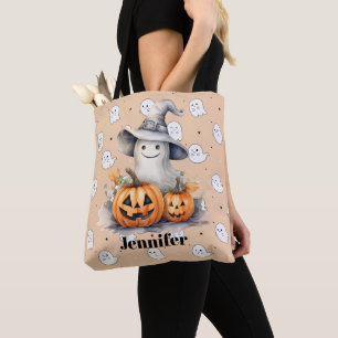Ghost und Jack-O' Lanterns Light Orange Halloween